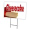 Signmission Cheesecake Yard Sign & Stake outdoor plastic coroplast window, C-1216 Cheesecake C-1216 Cheesecake - alternate 1